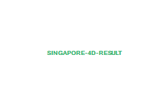 Singapore 4d Result